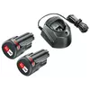 Bosch PBA akku és töltő, 12V, 2x1.5Ah