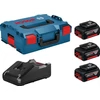 Bosch GBA akku kezdő szett GAL 18-40 CV töltővel, kofferben, 18V, 3x5Ah