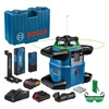 Bosch GRL 650 CHVG akkus szintező forgólézer készlet, 18V (4Ah akkuval és töltővel)