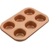 Lamart LT3091 COPPER muffin sütőforma, szénacél, 26.5x18cm