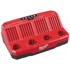 Milwaukee M12C4 4-soros akku töltő, 12V, 40-80perc