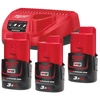 Milwaukee M12 NRG-303 akku és töltő szett, 3x3.0Ah akku+C12 C töltő