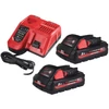 Milwaukee M18 HNRG-302 akku és töltő szett 2x3.0Ah akku és töltő