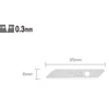 Olfa TSB-1 riccelő penge, 35x6x0.3mm