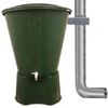 Ecotank esővízgyűjtő tetővel és csappal, kerek, 3/4", 300l