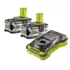 Ryobi RC18150-250 ONE+ akkumulátor és töltő, Li-ion, 2x5.0Ah, 18V