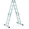 Zarges Multitec M sokcélú létra, alu, 2x3 + 2x4 fokos, 4.19m