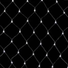 Toldható fényháló, hideg fehér, átlátszó kábel, 96LED, 2x1m