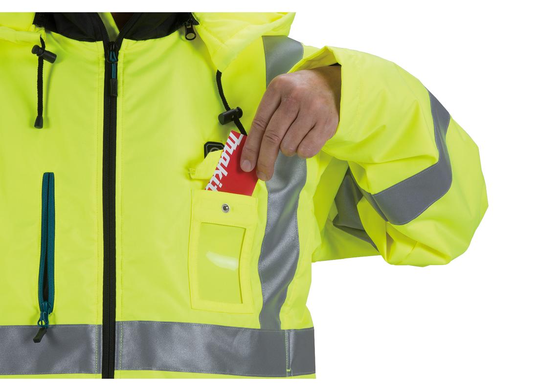 Makita DCJ206 LXT akkus fűthető, jól láthatósági kabát (akku Makita DCJ206 LXT akkus fűthető, jól láthatósági kabát (akku