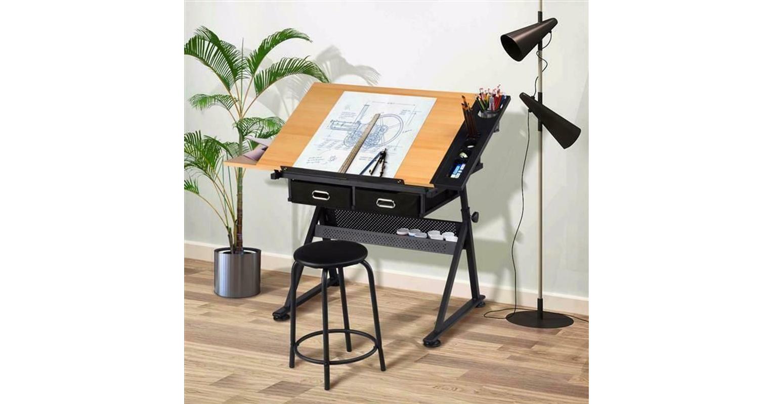 Dönthető rajzasztal székkel Multifunkcionális laptop asztal otthoni munkához 13.490 Ft