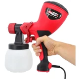 Kép 2/5 - AWTools festékszoró pisztoly beépített kompresszorral, tartállyal, 600W, 1L