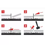 Kép 3/3 - AWTools burkolat szintező klipsz, 6-17mm, 400db