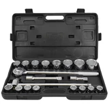Kép 1/2 - AWTools dugókulcs készlet racsnis hajtókarral, 3/4&quot;, 19-50mm, 21db