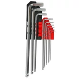 Kép 2/2 - AWTools imbuszkulcs készlet, gömbfejű, CrV 6150, hosszú, 1.5-10mm, 9db