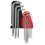 Kép 2/2 - AWTools imbuszkulcs készlet, gömbfejű, CrV 6150, hosszú, 2-12mm, 10db