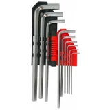 Kép 2/2 - AWTools imbuszkulcs készlet, kétvégű, rövid, 1.5-10mm, 9db