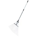 Kép 1/3 - AWTools fém lombseprű, állítható, teleszkópos, 1.6m, 55cm, 15fog