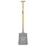 Kép 2/2 - AWTools T100 lapát fa nyéllel, T-markolat, 1.2m, 24×31cm