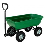 Kép 1/3 - AWTools húzható kerti kocsi 4 kerékkel, billenő, 75L, 200kg