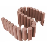 Kép 2/4 - AWTools gyepszegély, műanyag, faszerű, 2.3m, barna