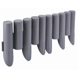 Kép 1/4 - AWTools gyepszegély, műanyag, faszerű, 2.3m, szürke