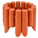 Kép 2/4 - AWTools gyepszegély, műanyag, faszerű, 2.3m, terrakotta
