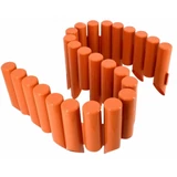 Kép 3/4 - AWTools gyepszegély, műanyag, faszerű, 2.3m, terrakotta