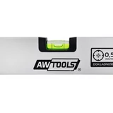 Kép 4/5 - AWTools vízmérték, alumínium, 2 libellás, eloxált, szürke, 60cm