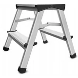 Kép 1/5 - AWTools létra, alumínium, kétágú, 150kg, 2 fokos