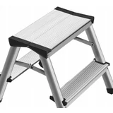 Kép 2/5 - AWTools létra, alumínium, kétágú, 150kg, 2 fokos