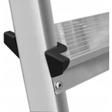 Kép 2/3 - AWTools létra korláttal, alumínium, kétágú, 150kg, 8 fokos