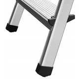 Kép 3/3 - AWTools létra korláttal, alumínium, kétágú, 150kg, 8 fokos