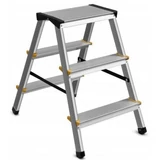 Kép 1/5 - AWTools létra, alumínium, kétágú, 150kg, 3 fokos