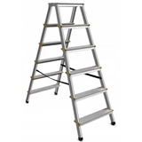 Kép 1/5 - AWTools létra, alumínium, kétágú, 150kg, 6 fokos