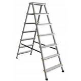 Kép 1/5 - AWTools létra, alumínium, kétágú, 150kg, 7 fokos
