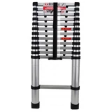 Kép 1/7 - AWTools létra, teleszkópos, alumínium, 150kg, 3.8m, 13 fok