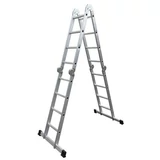 Kép 1/5 - AWTools univerzális létra-állvány, alumínium, 150kg, 4x4 fok