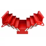 Kép 2/2 - AWTools szerszámosláda, acél, 53x25x20cm, 7 rekesz