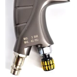 Kép 4/5 - AWTools TBH101AG festékszóró pisztoly, felső tartályos, HVLP, 0.6L, 1.4mm, 1/4"