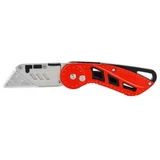 Kép 1/2 - AWTools tapétavágó kés, összecsukható, alumínium TPR bevonattal, 18mm, SK5