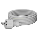 Kép 4/4 - AWTools H05VV-F hálózati kábel dugvillával, fehér, 2x1mm2, 2m
