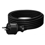 Kép 4/4 - AWTools H05VV-F hálózati kábel dugvillával, fekete, 2x1mm2, 2m