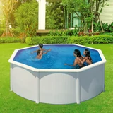 Kép 1/2 - Pontaqua White fémfalas családi medence, 3.50x1.20m
