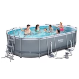 Kép 2/7 - Bestway Sanremo fémvázas medence, 4.88x3.05x1.07m