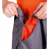 Kép 3/4 - Australian Line Desman kantáros nadrág, szürke-narancssárga, 58