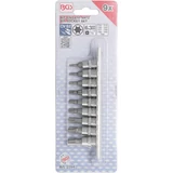 Kép 2/2 - BGS-2164 T-profil behajtófej készlet 6,3mm (1/4&quot;) T10- T50, 9 darabos