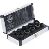 Kép 2/6 - BGS-20210 Spirálbites dugókulcskészlet, csavarkiszedő, 10mm (3/8&quot;) 9-19mm, 10 darabos