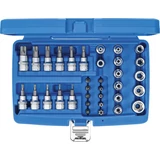 Kép 4/6 - BGS-5021 Behajtófej- és dugókulcsbetét-készlet, T-profil 10mm (3/8") 34 darabos
