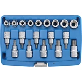 Kép 1/2 - BGS-5100 Behajtófej/dugókulcskészlet 12,5mm (1/2") | E-profil/T-profil, 19 darabos