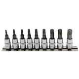 Kép 1/2 - BGS-2164 T-profil behajtófej készlet 6,3mm (1/4&quot;) T10- T50, 9 darabos